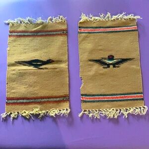 Set native Indian handmade wall art